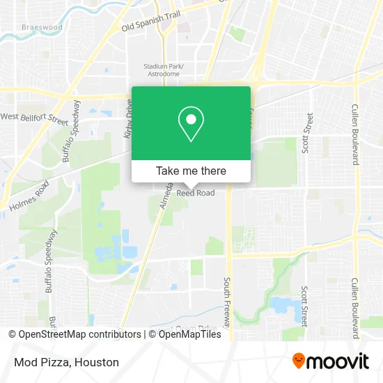 Mod Pizza map
