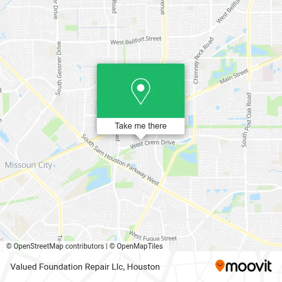 Valued Foundation Repair Llc map
