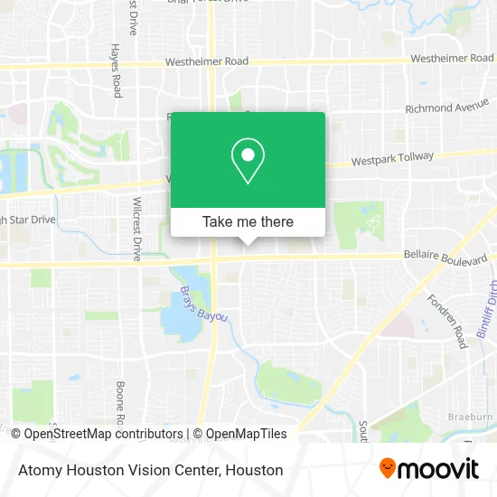 Atomy Houston Vision Center map