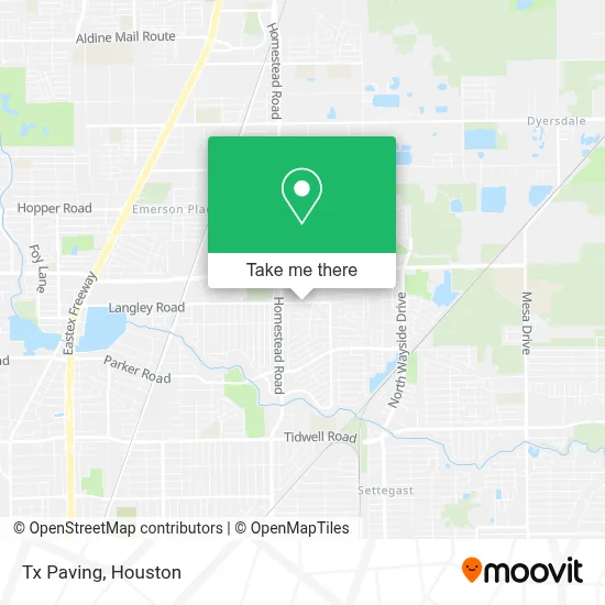 Tx Paving map