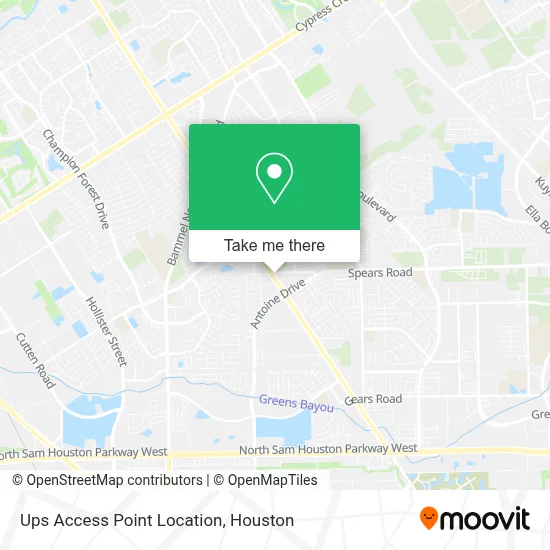Ups Access Point Location map