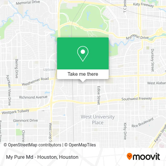 My Pure Md - Houston map