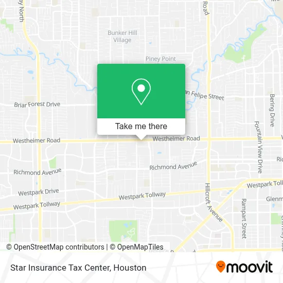 Star Insurance Tax Center map