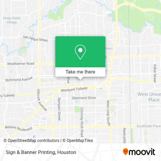 Sign & Banner Printing map