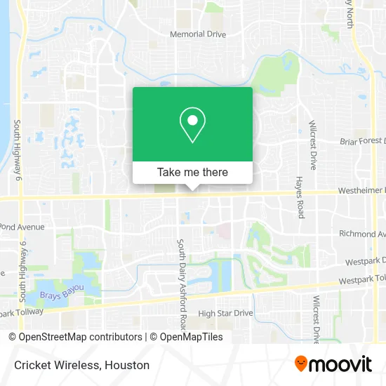 Cricket Wireless map