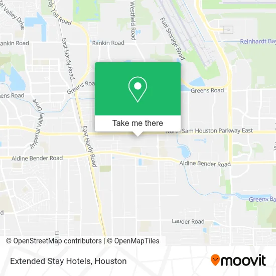 Extended Stay Hotels map
