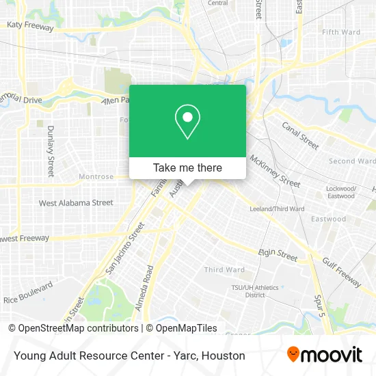 Young Adult Resource Center - Yarc map