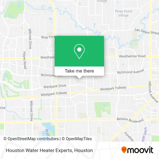 Houston Water Heater Experts map