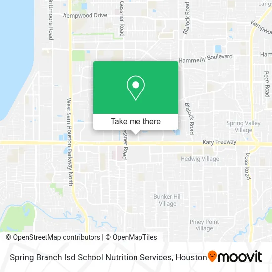 Spring Branch Isd School Nutrition Services map