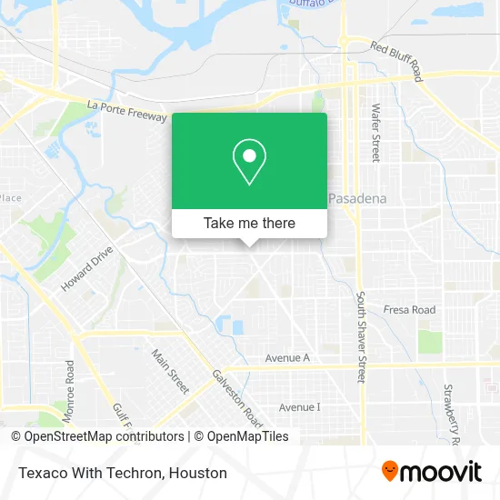 Texaco With Techron map