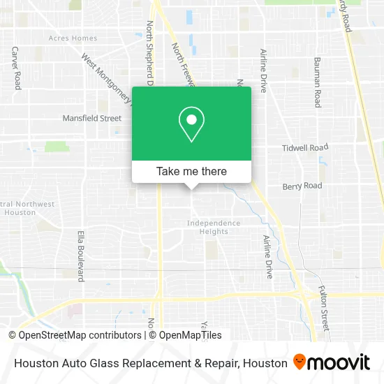 Houston Auto Glass Replacement & Repair map