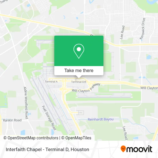 Interfaith Chapel - Terminal D map