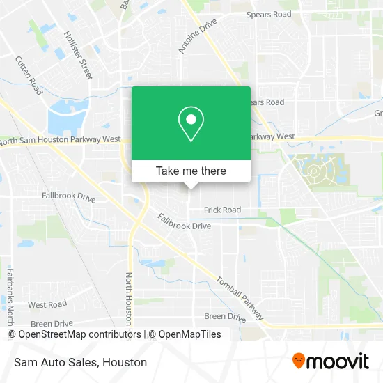 Sam Auto Sales map