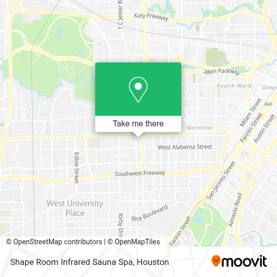 Shape Room Infrared Sauna Spa map