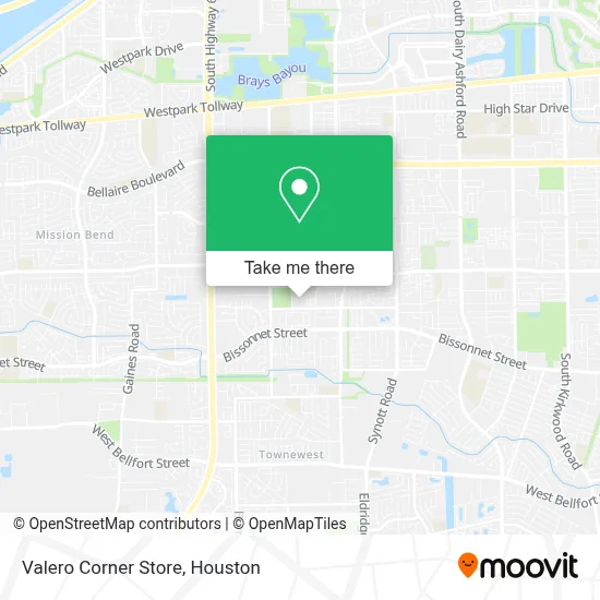 Valero Corner Store map