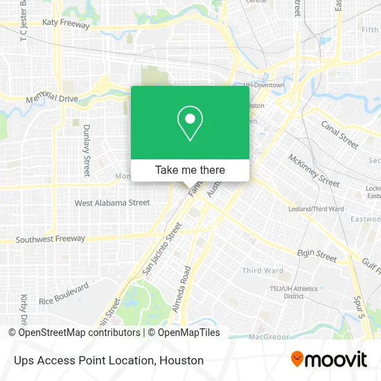 Ups Access Point Location map