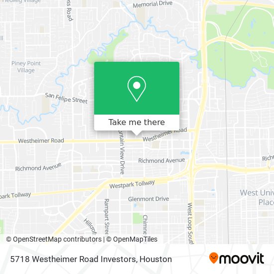 Mapa de 5718 Westheimer Road Investors