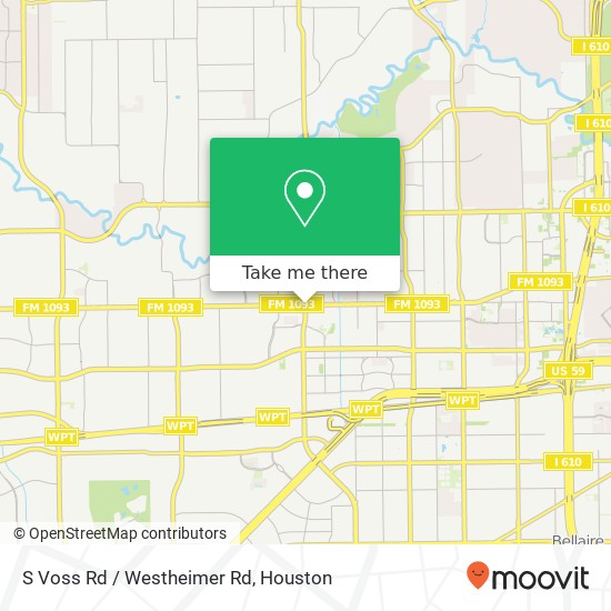 S Voss Rd / Westheimer Rd map