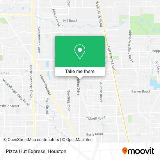 Pizza Hut Express map