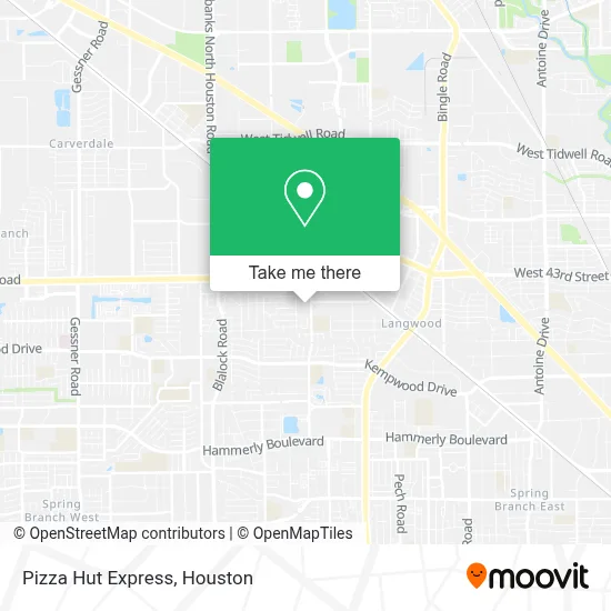 Pizza Hut Express map
