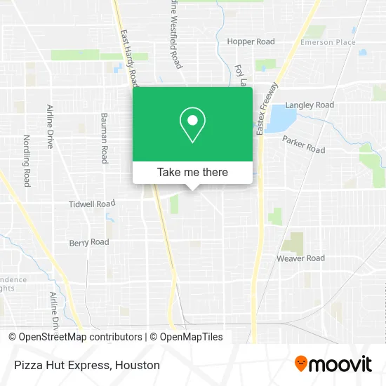 Pizza Hut Express map