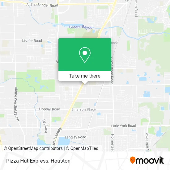 Pizza Hut Express map