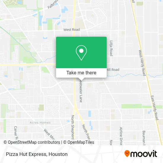 Pizza Hut Express map