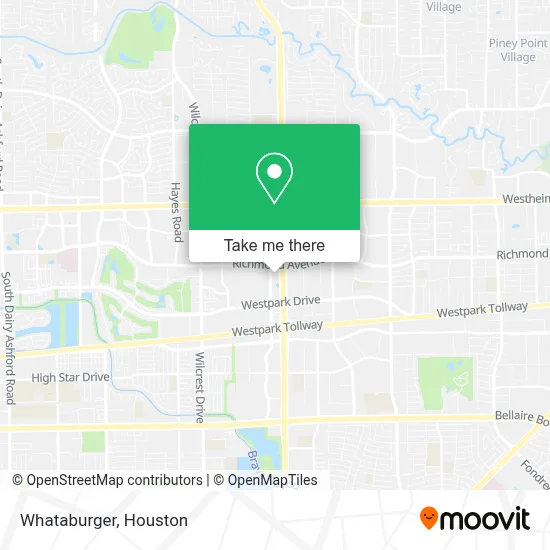 Whataburger map