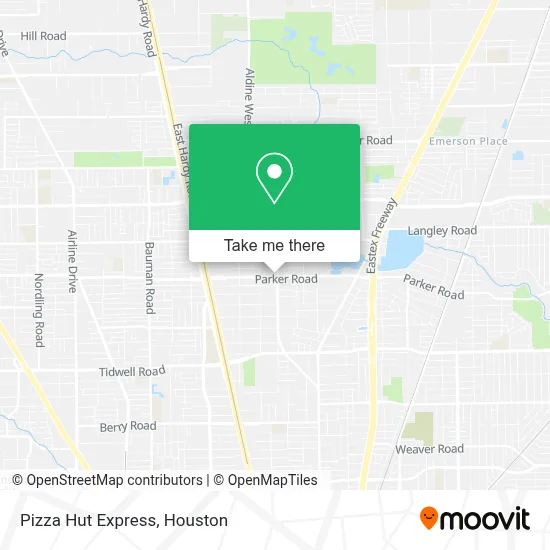 Pizza Hut Express map