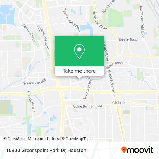 16800 Greenspoint Park Dr map