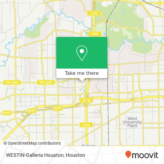 Mapa de WESTIN-Galleria Houston