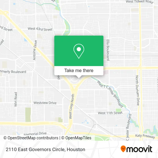 Mapa de 2110 East Governors Circle
