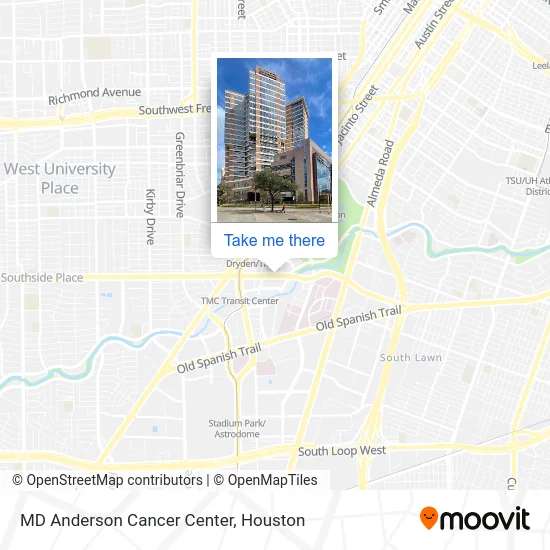 MD Anderson Cancer Center map