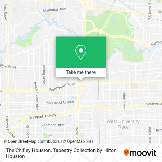 The Chifley Houston, Tapestry Collection by Hilton map