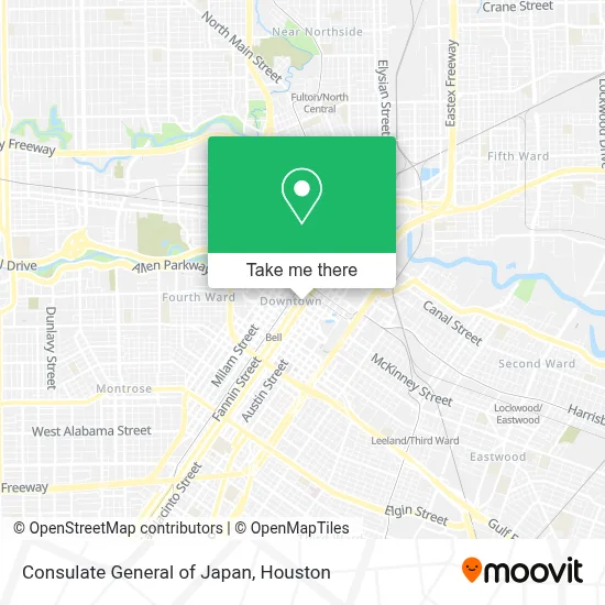 Consulate General of Japan map