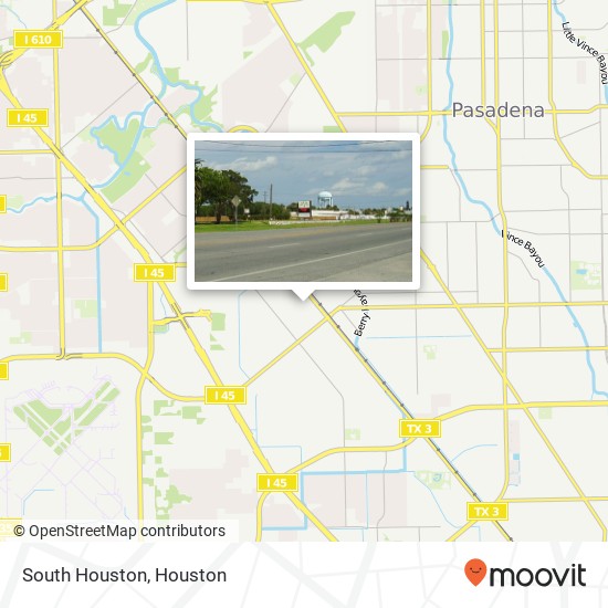 Mapa de South Houston