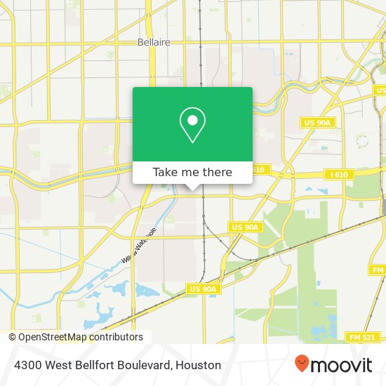 Mapa de 4300 West Bellfort Boulevard