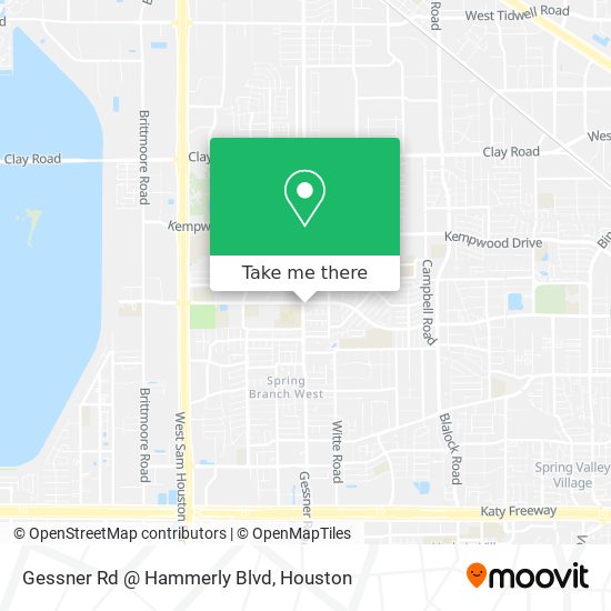 Mapa de Gessner Rd @ Hammerly Blvd