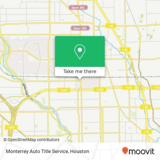 Mapa de Monterrey Auto Title Service
