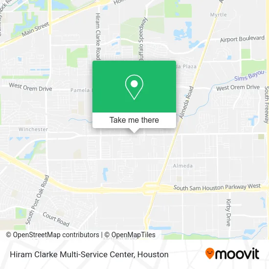 Mapa de Hiram Clarke Multi-Service Center