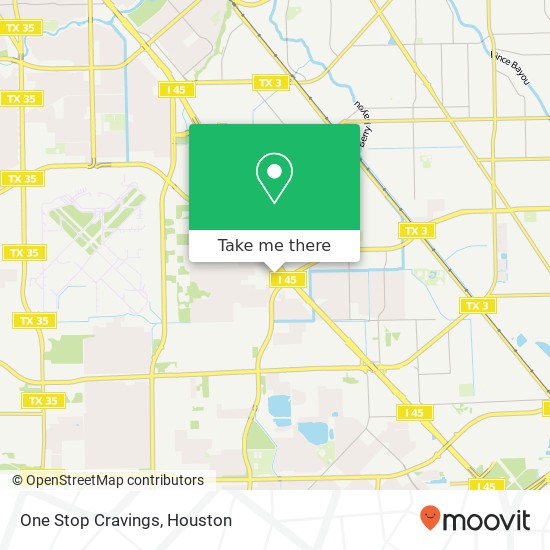 One Stop Cravings map