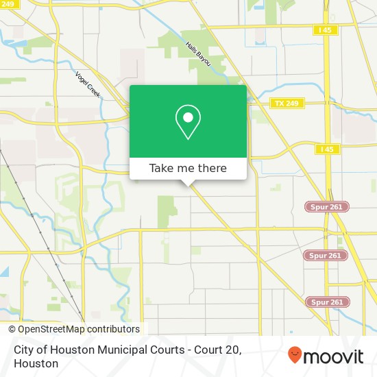 Mapa de City of Houston Municipal Courts - Court 20