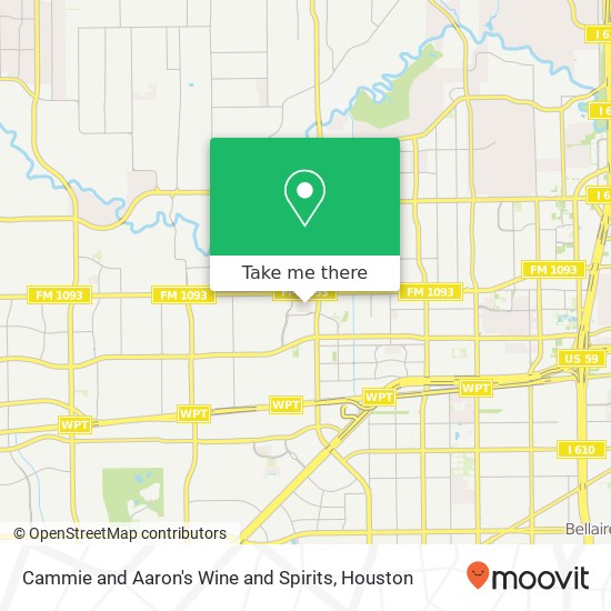 Cammie and Aaron's Wine and Spirits map