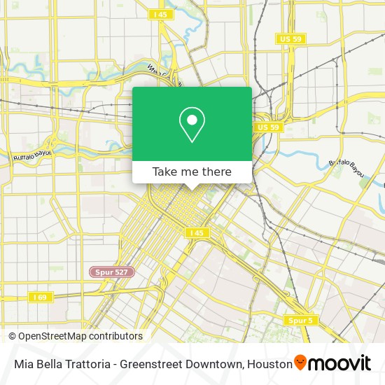 Mia Bella Trattoria - Greenstreet Downtown map