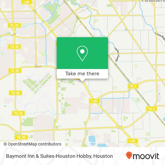 Mapa de Baymont Inn & Suites-Houston Hobby