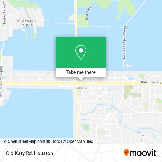 Old Katy Rd map