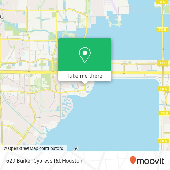 Mapa de 529 Barker Cypress Rd