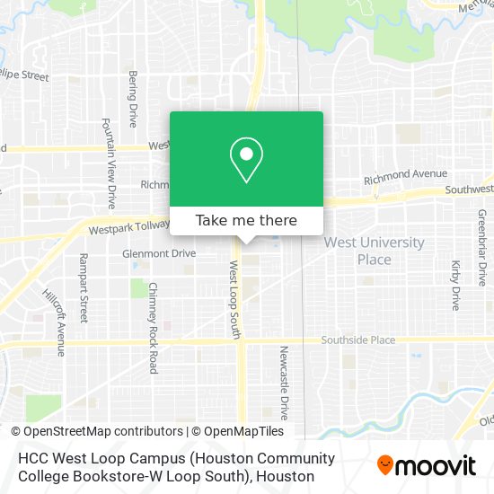 HCC West Loop Campus (Houston Community College Bookstore-W Loop South) map
