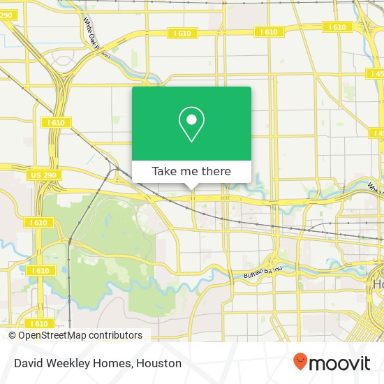 Mapa de David Weekley Homes