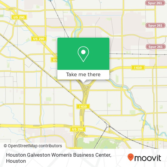 Houston Galveston Women's Business Center map